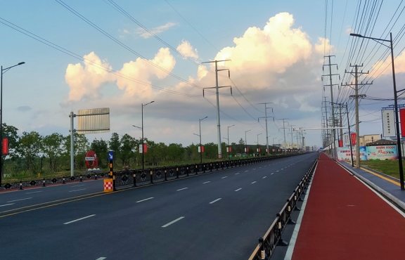 提升改造完成后的春順路，暢安舒美